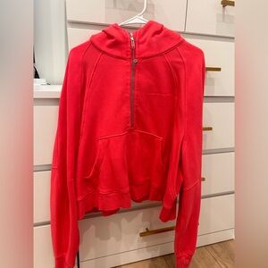 Lululemon Lipgloss Scuba Hoodie Quarter Zip